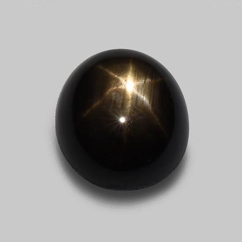 Black Star Sapphire Gem - 1.8ct Oval Cabochon (ID: 519645)