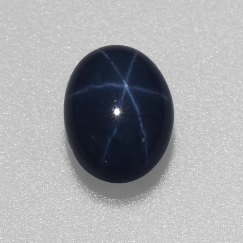 Deep Navy Blue Star Sapphire Gem - 1.2ct Oval Cabochon (ID: 519733)