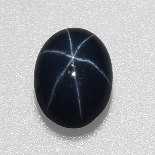 Azul oscuro Zafiro Estrella Gema - 1.2ct Cabujón Óvalo (ID: 519736)
