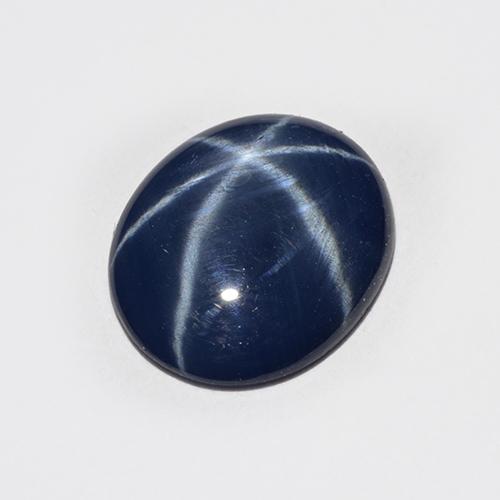 2.25 ct Blue Star Sapphire Gemstone, Star Sapphire Gem in Oval Cabochon Shape for Sale.