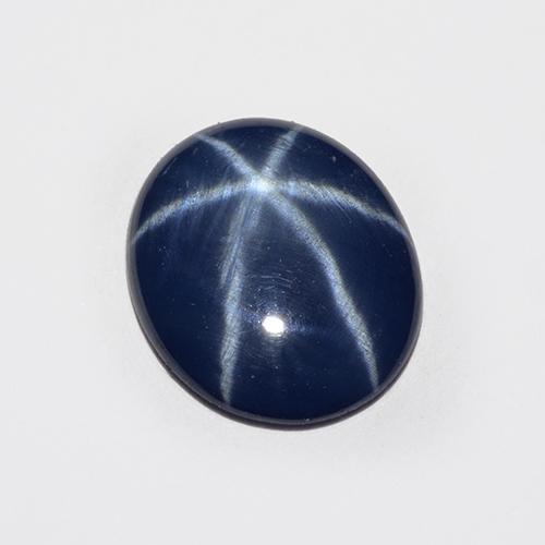 2.25 ct Blue Star Sapphire Stone, Natural Star Sapphire in Oval Cabochon Shape for Sale