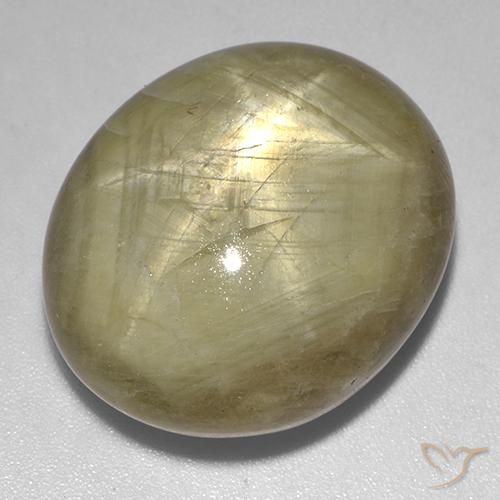 44.94ct Natural Earthy Yellow Star Sapphire, Oval, Opaque