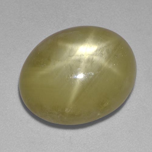 12.41 ct Golden Star Sapphire Stone, Natural Star Sapphire in Oval Cabochon Shape for Sale