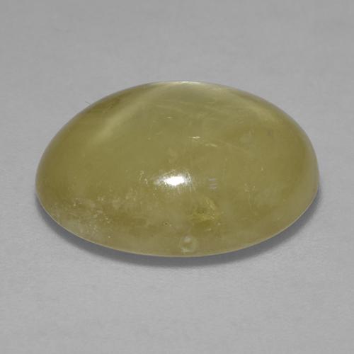 Star Sapphire Gemstone in 15.3 x 12.6 mm Size for Sale, Star Sapphire Stone in Golden Yellow Color
