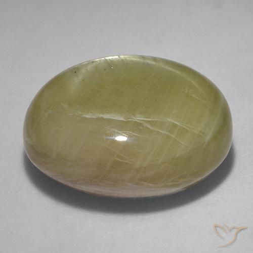 Star Sapphire Gemstone in 18.5 x 15.5 mm Size for Sale, Star Sapphire Stone in Golden Yellow Color