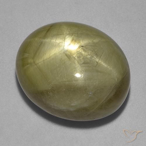 26.69ct Natural Golden Yellow Star Sapphire, Oval, Opaque