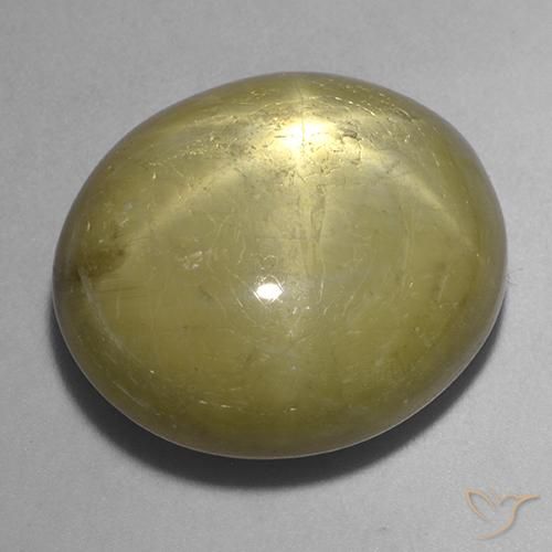 30.19ct Natural Golden Yellow Star Sapphire, Oval, Opaque