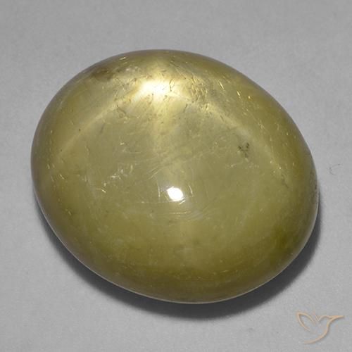 30.19 ct Golden Star Sapphire Stone, Natural Star Sapphire in Oval Cabochon Shape for Sale