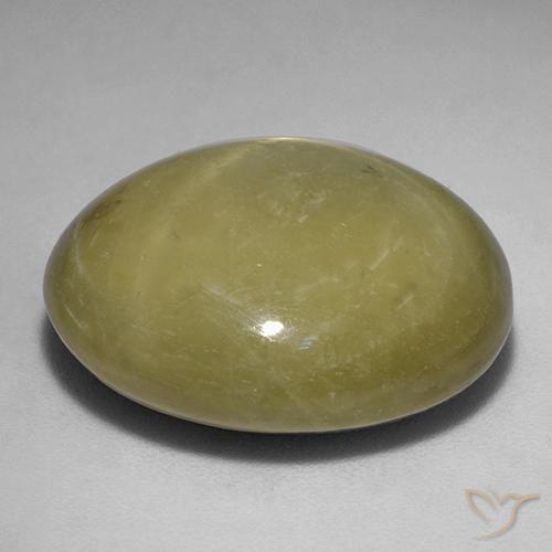Star Sapphire Gemstone in 19.8 x 17.4 mm Size for Sale, Star Sapphire Stone in Golden Yellow Color
