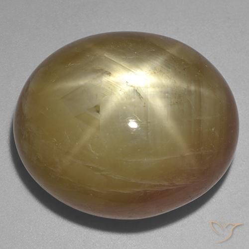 58.57ct Natural Orangish Gold Star Sapphire, Oval, Opaque