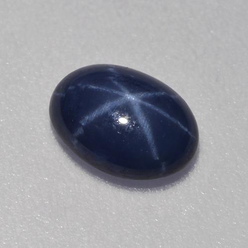 1 carat Oval 6.9x5 mm Blue Star Sapphire Gemstone