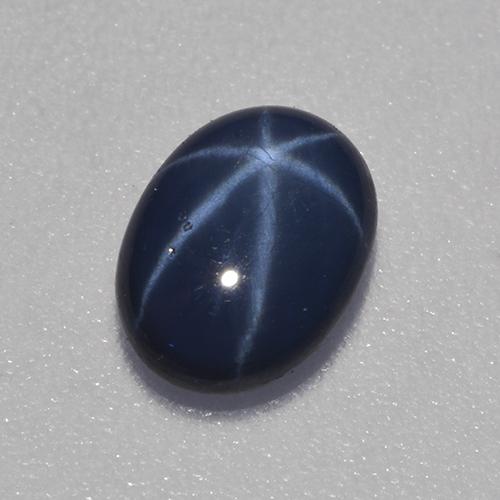 Deep Navy Blue Звездчатый Сапфир Камень - 1ct Овал Кабошон (ID: 526356)