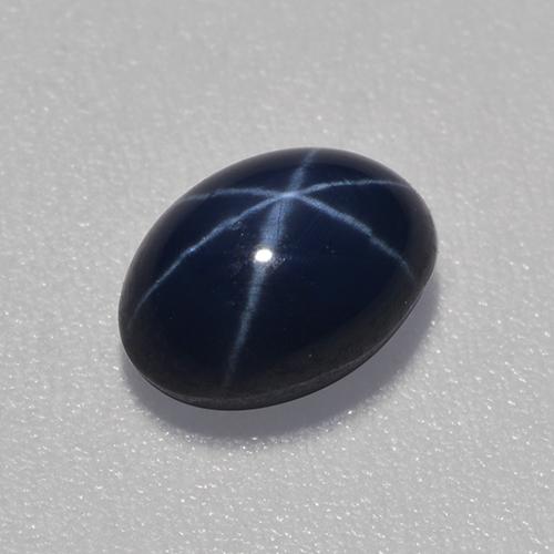 Blu scuro Zaffiro stellato Gem - 1.4ct Ovale cabochon (ID: 526357)