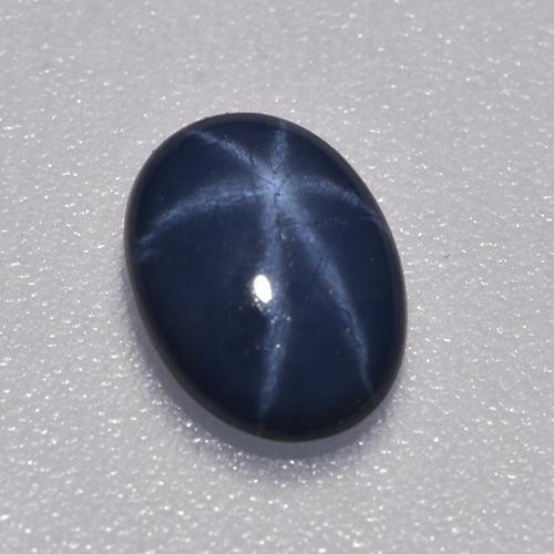 Deep Blue Star Sapphire Gem - 0.8ct Oval Cabochon (ID: 526613)