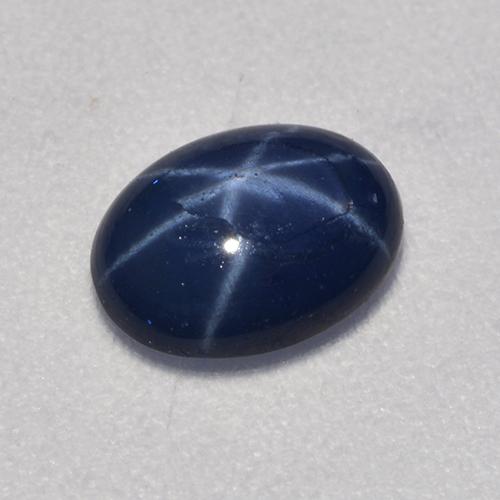 Royal Blue Star Sapphire Gem - 0.9ct Oval Cabochon (ID: 527663)