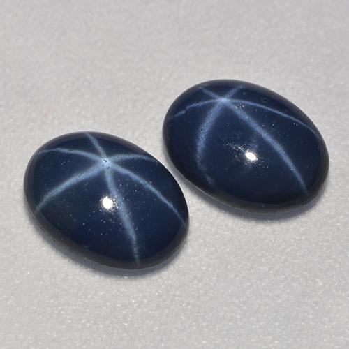 Twilight Blue Star Sapphire Gem - 0.9ct Oval Cabochon (ID: 527669)
