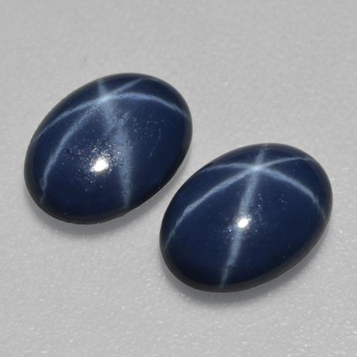 Midnight Blue Star Sapphire Gem - 1ct Oval Cabochon (ID: 527672)