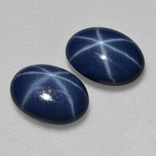 1.89 ctw Blue Star Sapphire Stones, Natural Star Sapphire in Oval Cabochon Shape for Sale