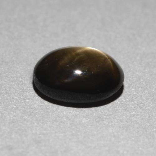Star Sapphire Gemstone in 7 x 5 mm (calibrated) Size for Sale, Star Sapphire Stone in Black Color