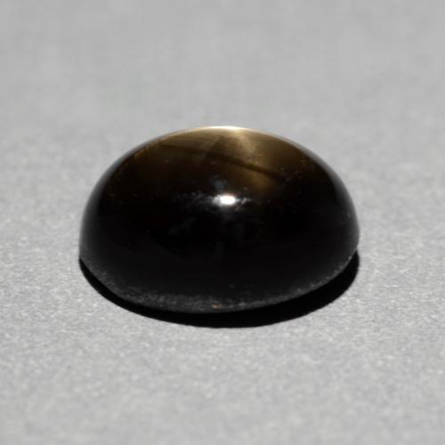 Star Sapphire Gemstone in 7 x 5.5 mm Size for Sale, Star Sapphire Stone in Black Color