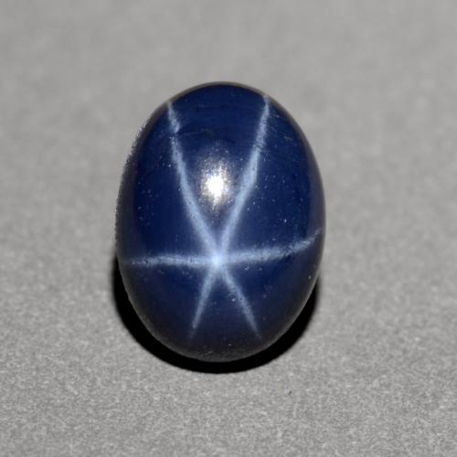 Navy Blue Star Sapphire Gem - 1.2ct Oval Cabochon (ID: 551020)