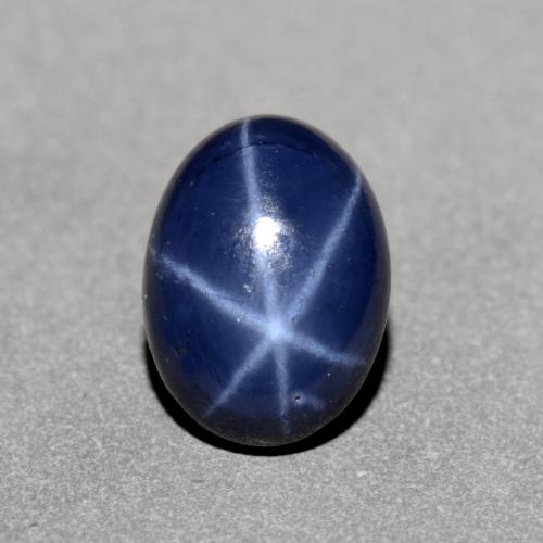 Navy Blue Star Sapphire Gem - 1.1ct Oval Cabochon (ID: 551021)