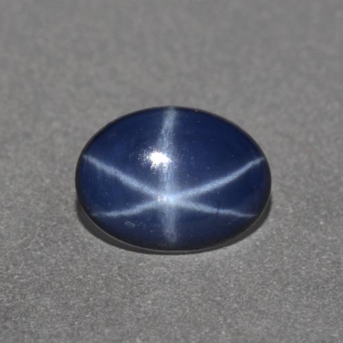 Navy Blue Star Sapphire Gem - 0.9ct Oval Cabochon (ID: 551362)