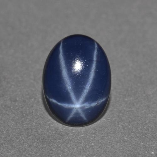 0.89 ct Blue Star Sapphire Stone, Natural Star Sapphire in Oval Cabochon Shape for Sale