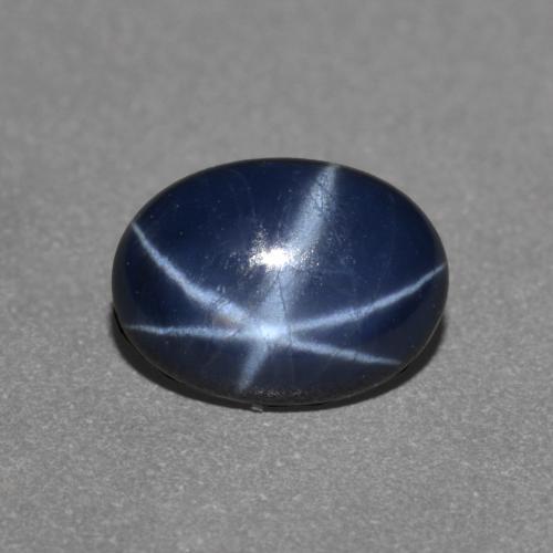 0.97 ct Blue Star Sapphire Stone, Natural Star Sapphire in Oval Cabochon Shape for Sale
