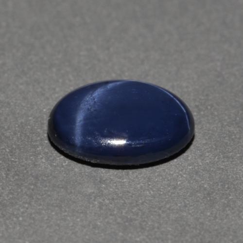 Star Sapphire Gemstone in 7 x 5.2 mm Size for Sale, Star Sapphire Stone in Twilight Blue Color
