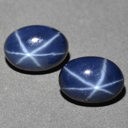 Navy Blue Star Sapphire Gem - 1.4ct Oval Cabochon (ID: 551909)