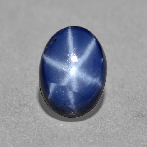 1.4 carat Oval 7.1x5.2 mm Blue Star Sapphire Gemstone