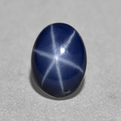 Navy Blue Звездчатый Сапфир Камень - 1.4ct Овал Кабошон (ID: 555149)