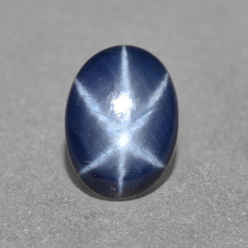 Темно-синий Звездчатый Сапфир Камень - 1ct Овал Кабошон (ID: 555156)