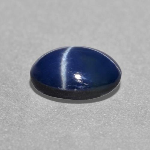 Star Sapphire Gemstone in 7 x 5 mm (calibrated) Size for Sale, Star Sapphire Stone in Twilight Blue Color