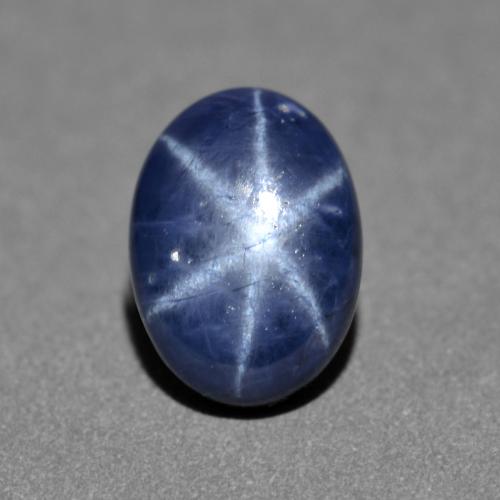 Navy Blue Звездчатый Сапфир Камень - 1.3ct Овал Кабошон (ID: 556106)