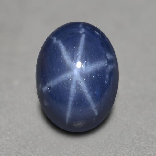 Midnight Blue Звездчатый Сапфир Камень - 1.7ct Овал Кабошон (ID: 556175)