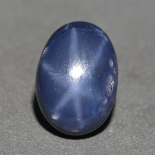 Navy Blue Star Sapphire Gem - 1.1ct Oval Cabochon (ID: 556176)