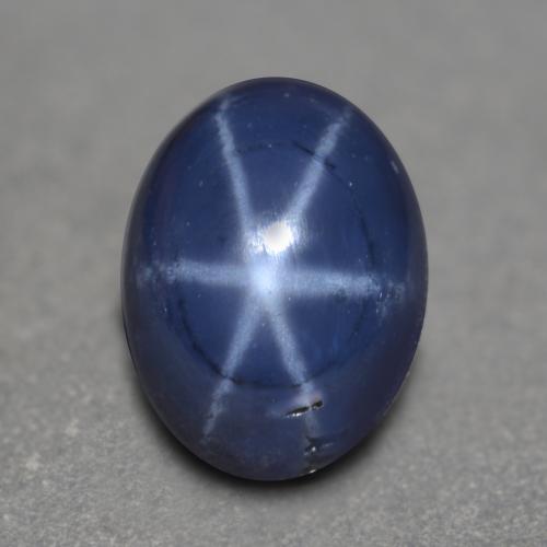 Navy Blue Звездчатый Сапфир Камень - 1.2ct Овал Кабошон (ID: 556177)