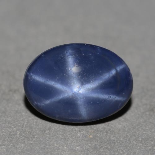 0.92 ct Blue Star Sapphire Stone, Natural Star Sapphire in Oval Cabochon Shape for Sale