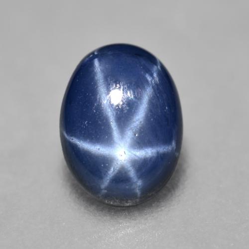 Midnight Blue Star Sapphire Gem - 1.1ct Oval Cabochon (ID: 557412)