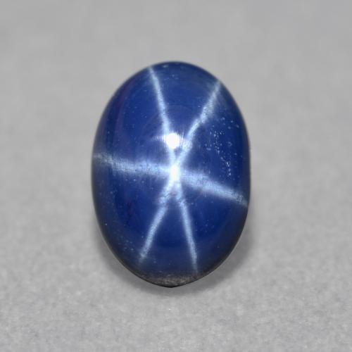 Twilight Blue Star Sapphire Gem - 0.8ct Oval Cabochon (ID: 557417)