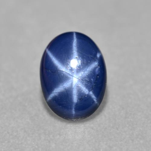 Navy Blue Звездчатый Сапфир Камень - 0.9ct Овал Кабошон (ID: 557418)