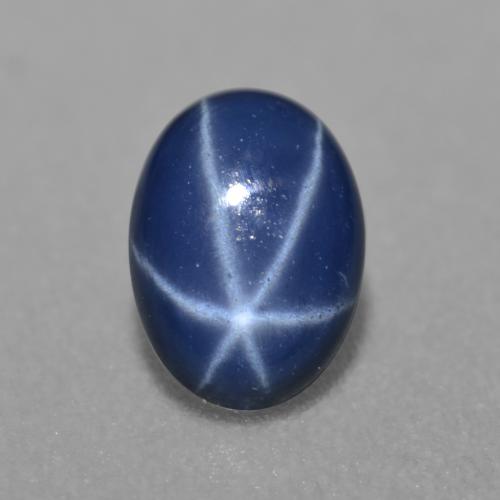 Navy Blue Звездчатый Сапфир Камень - 0.9ct Овал Кабошон (ID: 557621)