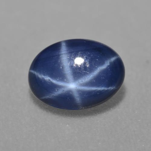 1.03 ct Blue Star Sapphire Stone, Natural Star Sapphire in Oval Cabochon Shape for Sale