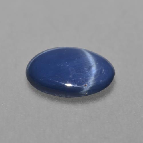 Star Sapphire Gemstone in 7 x 5.2 mm Size for Sale, Star Sapphire Stone in Navy Blue Color
