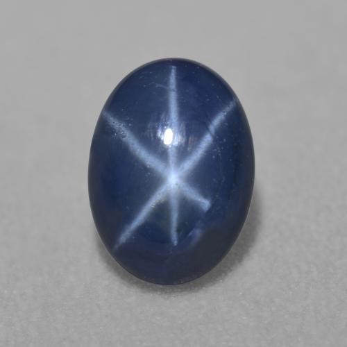 Темно-синий Звездчатый Сапфир Камень - 1ct Овал Кабошон (ID: 557627)