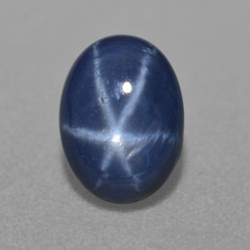 Twilight Blue Star Sapphire Gem - 1.2ct Oval Cabochon (ID: 557791)