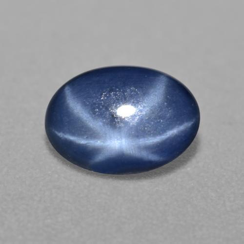 Royal Blue Star Sapphire Gem - 0.7ct Oval Cabochon (ID: 557793)