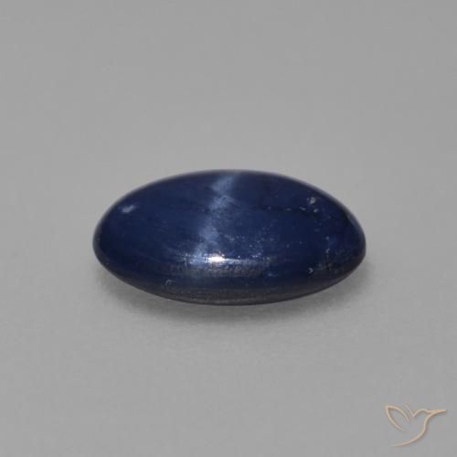 Star Sapphire Gemstone in 7 x 5 mm (calibrated) Size for Sale, Star Sapphire Stone in Deep Blue Color